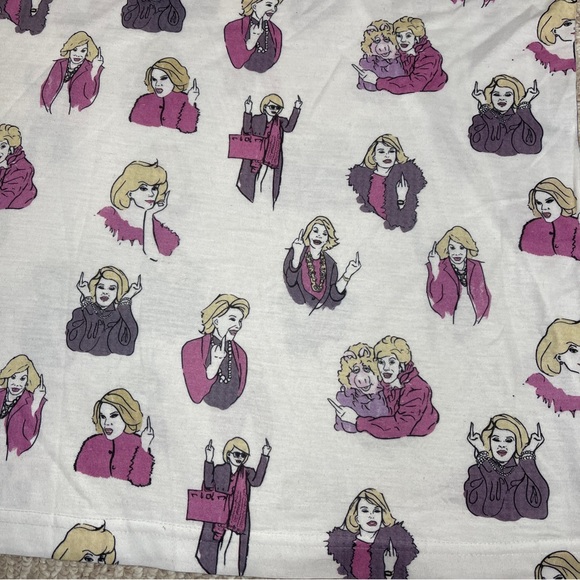 Clashist T-Shirt Top Joan Rivers Middle Finger XL - Picture 5 of 7